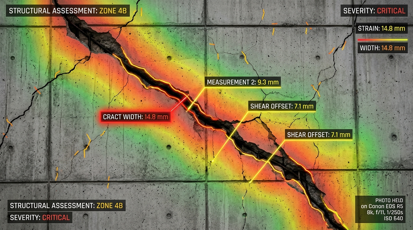 Earthquake Concrete Crack Structural Assessment